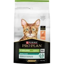 Сухой корм для кошек Pro Plan Sterilised Adult Optirenal с лососем 1.5 кг