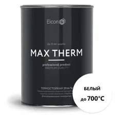 Эмаль ELCON термостойкая белая 0,8кг