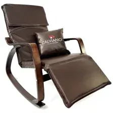 Кресло-качалка Calviano Comfort 1 коричневое PU