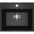 Кухонная мойка Practik PR-M 490-004 (черный оникс)