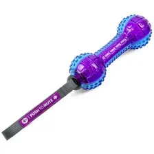 Gigwi Игрушка для собак Гантель с отключаемой пищалкой 18см, серия PUSH TO MUTE