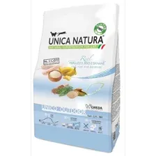 Корм сухой "Unica Natura Outdoor" для кошек любого возр-а, гуляющ.на улице, треска,рис,банан, 1,5кг
