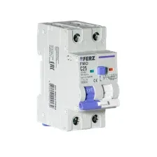 Дифференциальный автомат FMO-EL-1PN 25A 30mA 6kA тип AC, х-ка C, 2M Dr.Ferz