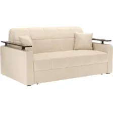 Диван Mebel-Ars Аккордеон Бакли НПБ 155x200 (бархат бежевый Star Velvet 6 Light Beige)