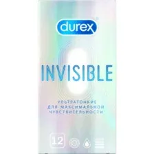Презервативы Durex №12 Invisible, ультратонкие, 12 шт