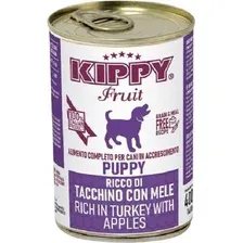 Консервированный корм для собак Kippy Для щенков Паштет с индейкой и яблоками 400 г