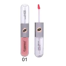 Farres 7044-01 Блеск для губ 2 в 1 "Vivid Matte" Эффект тумана (пудровая роза)