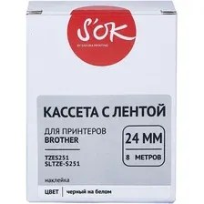 Картридж-лента для термопринтера S'OK TZES251