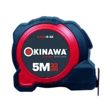 Рулетка  5м x 32мм двустороннее полотно OKINAWA SHORT 2402-5-32