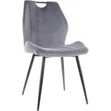 Стул Signal Arco Velvet (bluvel 14 серый/черный)
