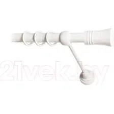 Карниз для штор Lm Decor Гиро 071 1р гладкий 25мм (белый глянец, 4м)