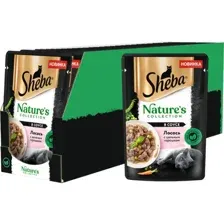 УП.Корм для кошек Sheba natures collection, лосось и горох, 28х75 г