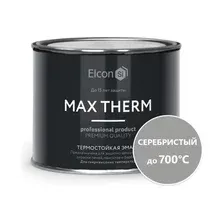 Эмаль термостойкая Elcon серебристая 700 градусов (0,4 кг)