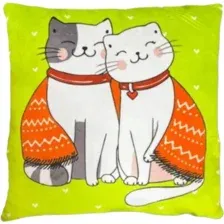 Декоративная подушка Мальвина Сладкая парочка Коты 30.129.1