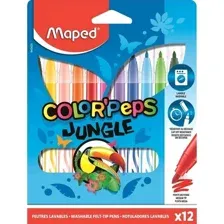 Фломастеры Maped Jungle 845420 (12шт)