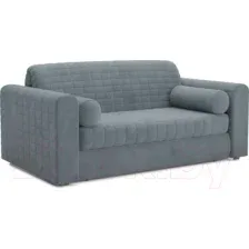 Диван Mebel-Ars Аккордеон Барон №5 (велюр серо-синий HB-178 26)