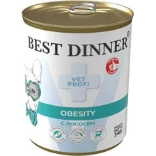 Консервированный корм для собак Best Dinner Vet Profi Obesity С лососем (340 г)