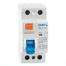 УЗО CHINT NL1-63 06kA 2P 40A 30mA тип AC DB R