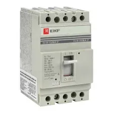 Выключатель автоматический EKF PROxima ВА-99 125/50А 3P 25кА / mccb99-125-50