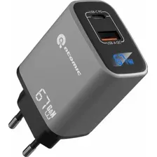 Сетевое зарядное Atomic Voyage G671 GAN 67W USB Type-C (темно-серый)