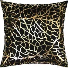 Подушка декоративная MATEX Luxury Фактура / 13-815 (золото/черный)