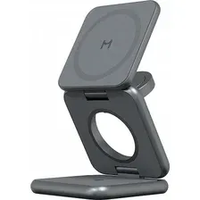 Беспроводное зарядное Magssory Fold Pro 3 в 1 WCH063 (темно-серый)