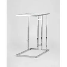 Журнальный столик Stool Group Бостон 50x32 EET-061-C (прозрачное стекло/сталь серебристый)