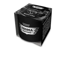 Ароматизатор гелевый Aroma Motors BLACK STAR в картонной упаковке (круглый) 100мл