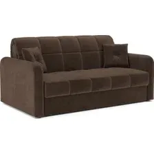 Диван Mebel-Ars Аккордеон Свег НПБ 180x200 (велюр молочный шоколад НВ-178/13)