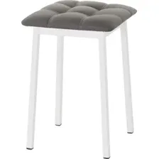 Табурет AMC Comfort 7К6.5 (кожзам, графит/белый)