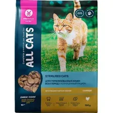 Сухой корм для кошек All Cats Для стерилизованных кошек с курицей (350г)