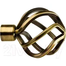 Наконечник для карниза Lm Decor YF097 Булава 25мм (антик)