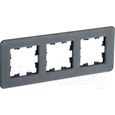 Рамка для выключателей и розеток IEK Brite BR-M32-G-41-K53 (графит)