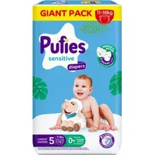 Подгузники Pufies Sensitive Junior 11-16кг (72 шт)