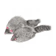 Игрушка Мышь серая, для кошек, 90-100мм