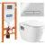 Унитаз подвесной BelBagno BB070CHR/SC/BB002-80/BB005-PR-CHROME
