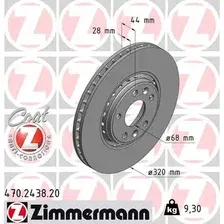 Тормозной диск ZIMMERMANN 470.2438.20 вентилируемый , передняя ось