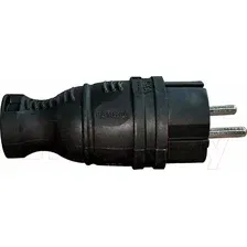Вилка штепсельная AY-KA 55 115 00 (черный)