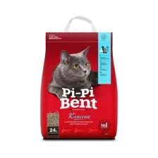 Наполнитель для туалета бентонитовый комкующийся PI-PI BENT Classic 24 л, 10 кг (00369)