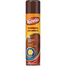 Полироль для мебели Mebelux Аэрозоль с воском для мебели  (300см3 )