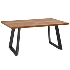 Стол обеденный DikLine ZL140 Black, дуб галифакс