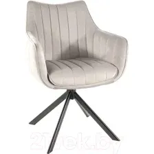 Стул Signal Azalia Velvet (bluvel 03 светло-серый/черный)