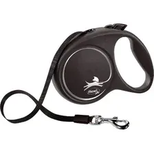 Поводок-рулетка Flexi Black Design XS трос 3 м (черный)