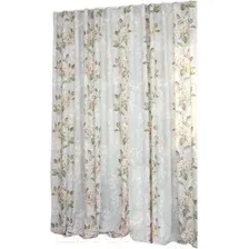 Тюль Delfa Flowers СТШ W2277/6440/7008 (300x250, зеленые цветы)
