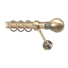 Карниз для штор Lm Decor Тифани 037 1р гладкий 25мм (антик, 3.2м)