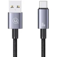 Кабель Usams US-SJ680 USB Type-A - USB Type-C (0.25 м, черный)