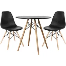 Обеденная группа Mio Tesoro ST-00180/SC-001 (черный/дерево)
