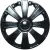Набор колпаков на диски Redmark RS-T черный глянец 15" RM11523 (4шт)