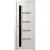 Дверь межкомнатная Deform D19 ДО 80x200 (дуб шале снежный/Lacobel черный)