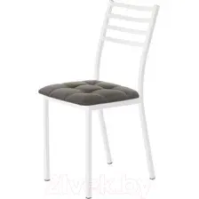 Стул AMC Comfort 4К6.8 (кожзам серо-коричневый/белый)